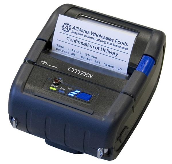  Мобильный термопринтер этикеток Citizen CMP-30IIL, Bluetooth (iOS+And), USB, Serial, CPCL/ESC   Этикеточная версия