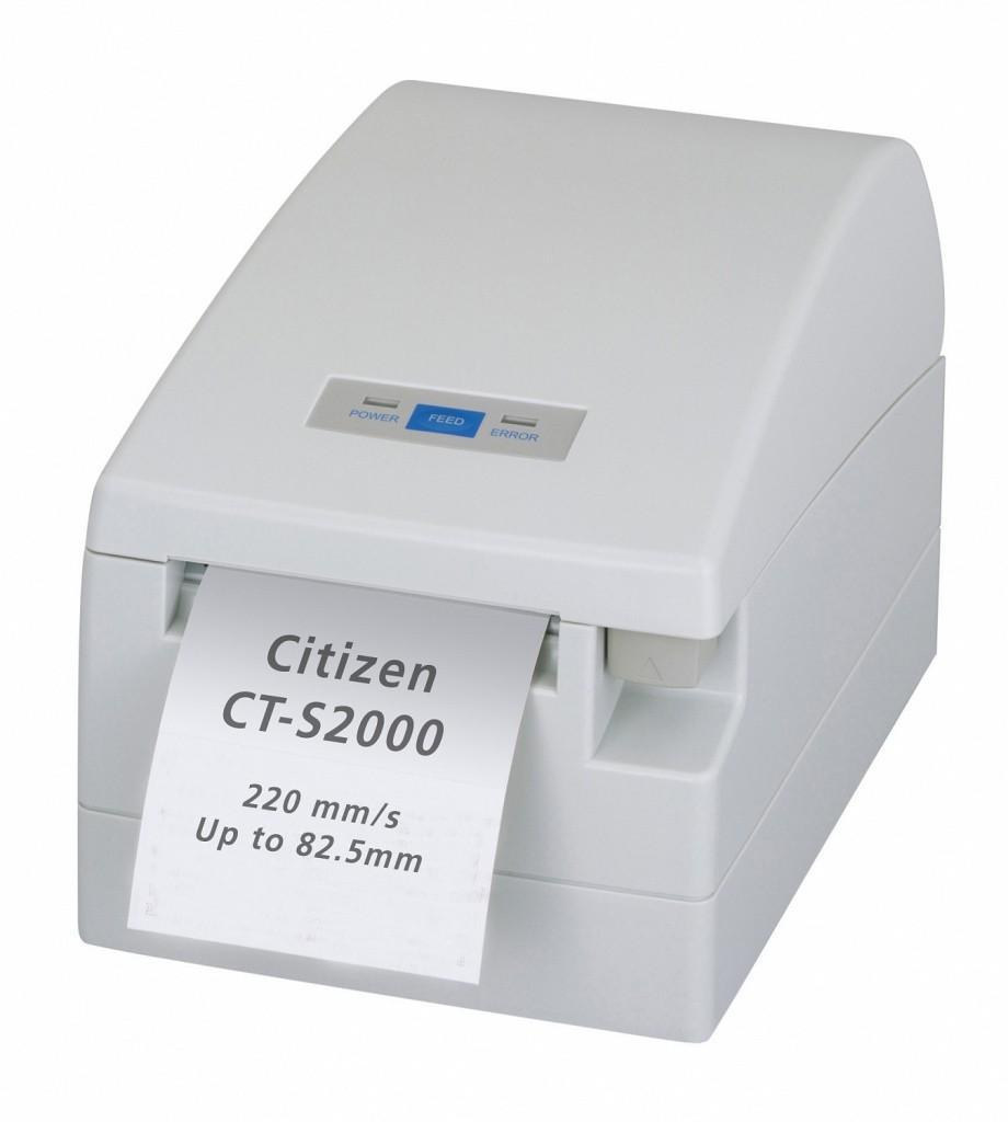 Термопринтер этикеток Citizen CT-S2000; Serial, USB, Ivory White