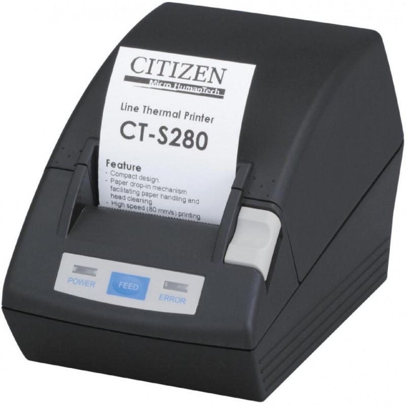 Термопринтер этикеток Citizen CT-S280; Parallel Black (RS-232)