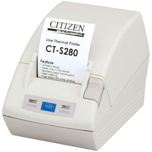 Термопринтер этикеток Citizen CT-S280; Parallel White (RS-232)