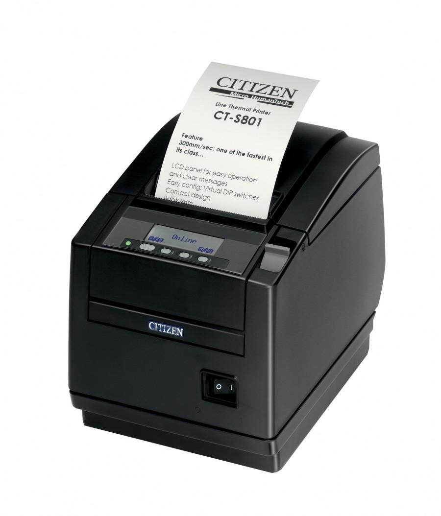  Термопринтер этикеток Citizen CT-S801II; No PSU (DC 24V), No interface, Black