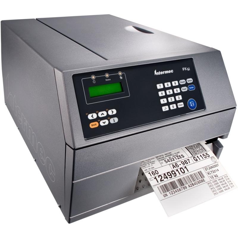  Термотрансферный принтер Intermec PX6i, TT, 300dpi, Self Strip, Label Taken Sensor,  Real Time Clock, Ethernet