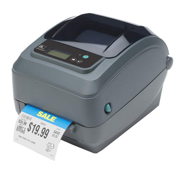  Термотрансферный принтер Zebra GX420t; 203dpi, USB, RS232, Bluetooth, LCD