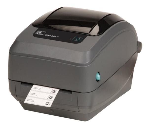 Термотрансферный принтер Zebra GX430t; 300dpi, USB, RS232, Centronics Parallel, Cutter - Liner and Tag