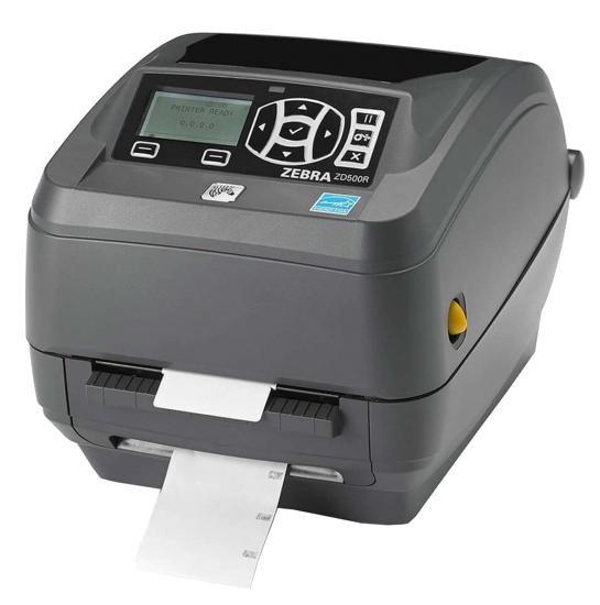  Термотрансферный принтер Zebra ZD500R, UHF,300dpi, 104 мм, RS232, LPT, USB, Ethernet, RTC, Нож