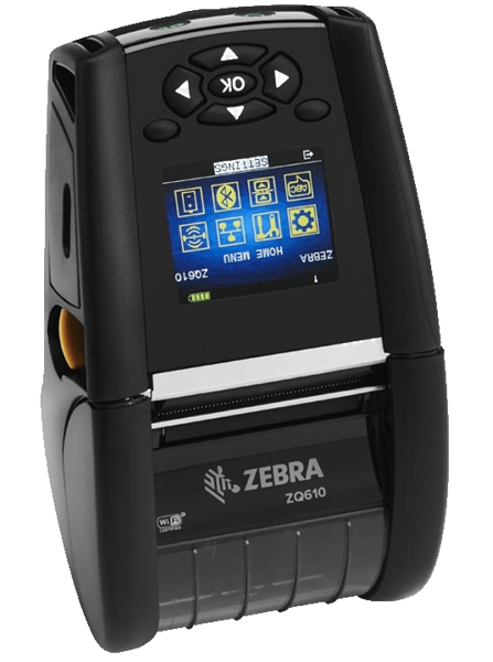  Термопринтер этикеток Zebra DT Printer ZQ610 2&quot;/48mm; English fonts,Dual 802.11AC / BT4.x, Linered platen, 0.75&quot; core, Group E, Shoulder strap, Belt clip